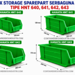 BIN BOX STORAGE SPARE PART SERBAGUNA HANATA TIPE HNT 640, 641, 642 & 643