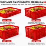 BOX CONTAINER PLASTIK INDUSTRI SERBAGUNA HANATA TIPE HNT 2001, 2002, 2003, 2004